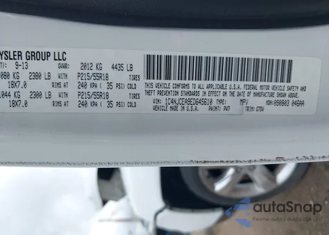 2014 Jeep Compass Latitude z USA, uszkodzony, nr VIN 1C4NJCEA9ED645610